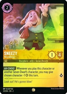 Sneezy - Very Allergic (common) Cold Foil Amber Rise of the Floodborn - Picture 1 of 1