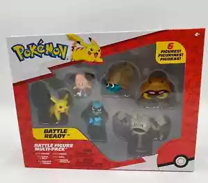 POKEMON Battle Ready 6 figuras paquete múltiple Pikachu Cleffa Omanyte Kabuto Geodude - Imagen 1 de 5
