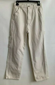  Galt Brandy Melville Jeans Beige Utility Carpenter Zip Fly Pockets Baumwolle Gr. M - Bild 1 von 7