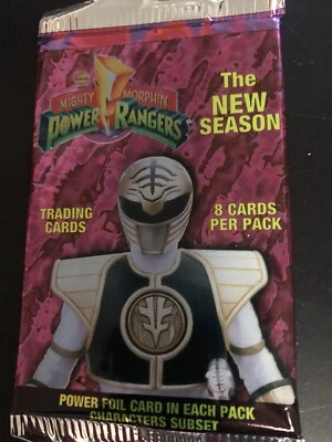 Mighty Morphin Power Rangers New Season Trading Cards Pink Packs SEALED - Image 1 of 2