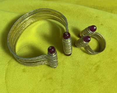 Armband Ring Set vergoldet - Bild 1 von 2