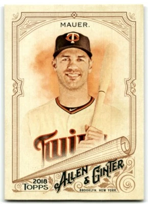 2018 TOPPS ALLEN & GINTER JOE MAUER MINNESOTA TWINS #306 - Image 1 of 2