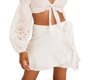 Lilly Pulitzer Women’s Faye Skort White Petal Eyelet size 8 NWT Boho Coquette - Picture 1 of 11
