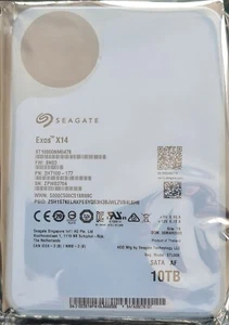 Unidad de disco duro sata NAS CCTV DVR 3,5" Seagate Exos ST10000NM0478 10 TB vigilancia - Imagen 1 de 1