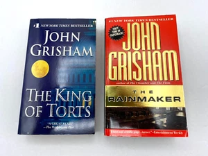 2 John Grisham Novels Paperback The King of Torts and The Rainmaker - Picture 1 of 12