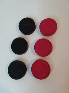 Vintage Holz Dame Ersatz 3 schwarz 3 rot kostenloser Versand!!!! - Bild 1 von 4