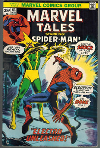 Marvel Tales 63  vs Electro!  (reprints Amazing Spider-Man 82)  1975  Fine-