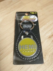 Schlüsselanhänger Vollgas Vintage Dodge Hemi Metall & Leder NEU auf Karte 2007 - Bild 1 von 3