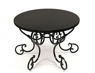 Soporte para pastel de boda negro, soporte para pedestal de desplazamiento, soporte para pastel de boda, plato para pasteles Foto 1 de 4