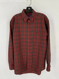 Pendleton Herren mehrfarbig kariert Schurwolle Langarm Knopfleiste Hemd Größe S - Bild 1 von 4