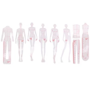 Fashion Illustration Rulers Sketching Templates Ruler Sewing Humanoid2842 - Picture 1 of 3