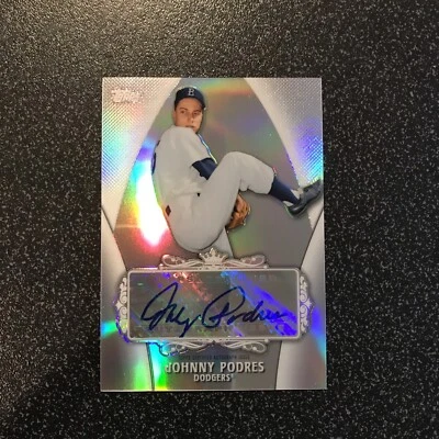 Johnny Podres 2013 refractor certificado Topps autógrafo Dodgers automático Foto 1 de 2