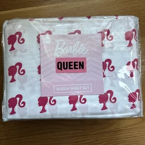 Mattel Barbie Queen 4 Piece Sheet Set 100% COTTON NWT - Picture 1 of 8