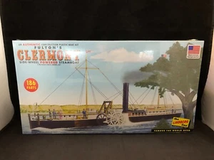 Lindberg - Fulton's Clermont Steamboat 1:96 Scale Plastic Model Kit HL200 - Picture 1 of 8