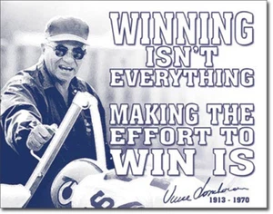 Vince Lombardi Winning Isn't Everything Inspirational Quote Metal Sign - Picture 1 of 1