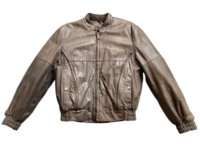 FIRSTGEAR by Hein Gericke Leather Bomber Jacket Women Size MEDIUM Liner Vented - Image 1 of 4