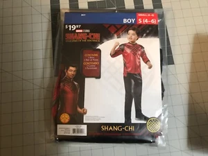 Shang-Chi Child Halloween Costume, Red/Black Size S(4-6) - Picture 1 of 2