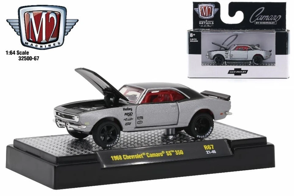1:64 M2 Machines *AUTO-SHOWS 67* Black & Silver 1968 Chevrolet Camaro SS350 NIP - Image 1 of 1