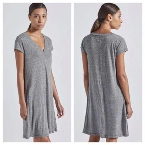 Current Elliot V Neck Trapeze Dress Heather 0 XS - Picture 1 of 6
