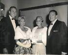 1959 Press Photo Mr And Mrs Howard Keel Pose With Mr And Mrs Ben Sack