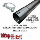 1.5" - 2.5" Stainless Steel Exhaust Decat Repair Pipe Connector Tube U Clamp