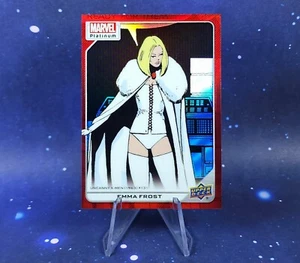 2023 Marvel Platinum Emma Frost Red Rainbow Refractor Upper Deck - Picture 1 of 6