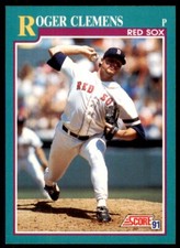 1991 Score #655 Roger Clemens x0C6tE