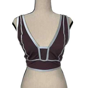 Free People You're A Peach Active Bralette Braun Größe Medium Neu ohne Etikett - Bild 1 von 8