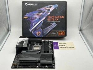 GIGABYTE X670 AORUS ELITE AX AM5 ATX AMD Motherboard READ/FOR PARTS - Afbeelding 1 van 9