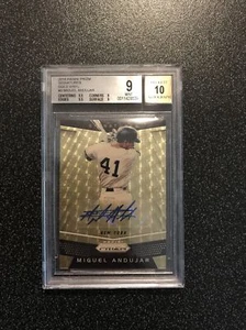 MIGUEL ANDUJAR 2018 Panini Prizm Gold Vinyl AUTO 1 OF 1 BGS 9, AUTO 10 YANKEES - Picture 1 of 5