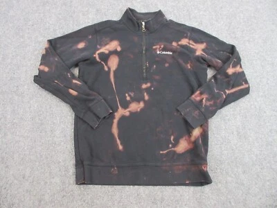 Свитер мужской Columbia взрослый маленький черный на открытом воздухе четверть молнии толстовка - Изображение 1 из 4