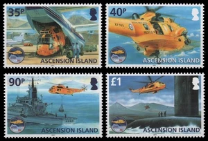 Ascension 2011 - Mi-Nr. 1138-1141 ** - MNH - Helikopter - Picture 1 of 1