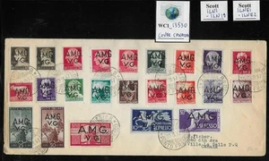 WC1_13530. ITALY: AMG VG. Cover w. cplt. sets. Scott 1LN1-1LN19, 1LNE1-1LNE2. - Picture 1 of 1