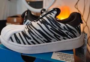 Adidas SUPERSTAR 360 C Size 11.5K Black white Sneakers - Picture 1 of 7