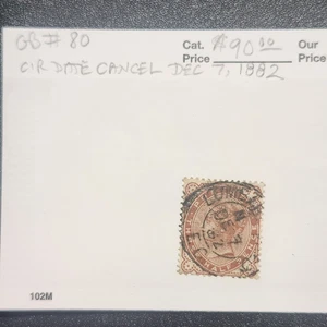 Great Britain #80 Circular Date Cancel - CV $90 - Lot #10803 - Picture 1 of 1