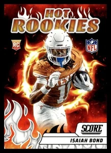 2025 Panini Score Fútbol Hot Rookies 13 Isaiah Bond, Texas Longhorns - Imagen 1 de 2