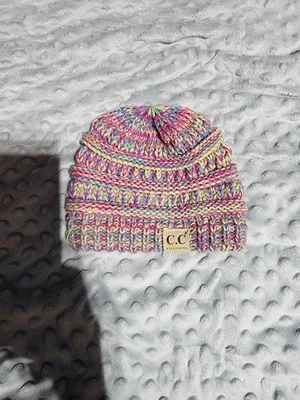Gorro C.C Bebé Niña Multicolor Invierno Sombrero - Imagen 1 de 4
