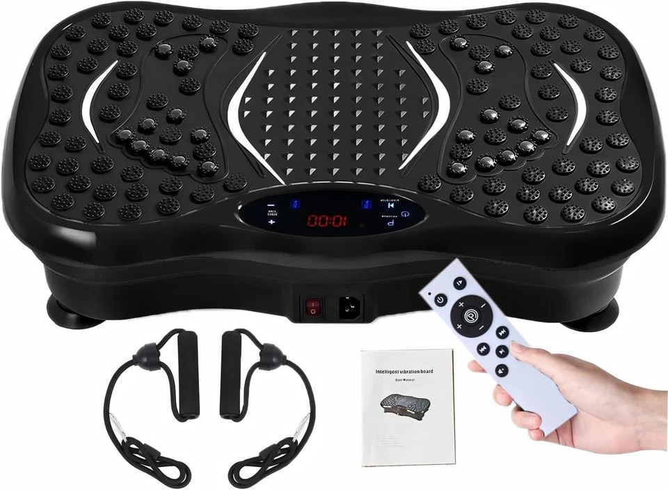 Power Vibration Plate Vibrating Machine Platform Exercise Body Shaker Massager - Image 1 of 4