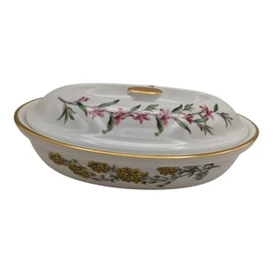 Spode Stafford Flores Horno a Vajilla Ovalado Servir Cazuela Plato y Tapa - Imagen 1 de 11