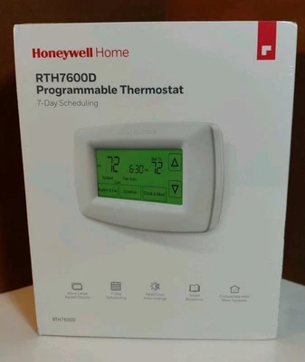 NEW Honeywell RTH7600D Home 7-Day Programmable Touchscreen Thermostat  SEALED - Image 1 of 4