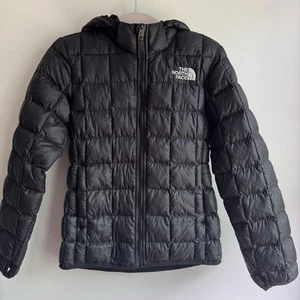 North face Girls Black Thermoball Lightweight Jacket Size 12 Excellent Con - Picture 1 of 5