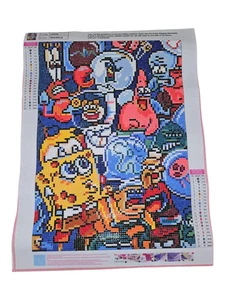 Pintura Diamante Acabada - Nickelodeon, Personajes de Bob Esponja - Imagen 1 de 3
