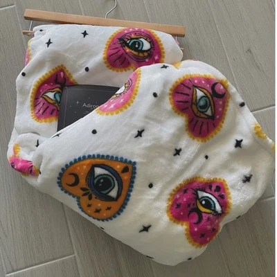 Celestial Evil Eye Protection Luna Moon Stars Plush Soft Mystical Blanket TIKTOK - Image 1 of 4
