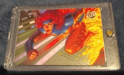 RETRATO DE EQUIPO 1994 Fleer ULTRA X-Men ¡Gris jean!!  #9 de 9 impecable (10) como nuevo Foto 1 de 4