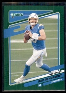 2021 Donruss Press Proof Justin Herbert Los Angeles Chargers #70 - Picture 1 of 2