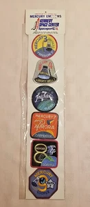 Kennedy Centro Espacial Juego de 6 EMBLEMAS DE MERCURIO - 3" - Hecho en EE. UU. NUEVO en Paquete - Imagen 1 de 3