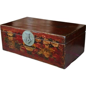 Antique Chinese Chest Painted (37-013) - Picture 1 of 6