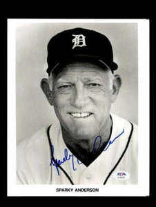 Sparky Anderson PSA DNA Coa Signed 8x10 Photo Tigers Autograph 2 - Picture 1 of 3