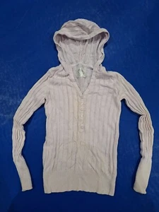 Justice Gray Hooded Light Purple Sweater - Youth Size M (12) - Picture 1 of 3