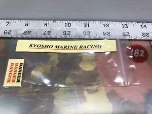 RC KYOSHO MARINE RACING BOAT DECALS USA SHIPPED - Picture 1 of 3